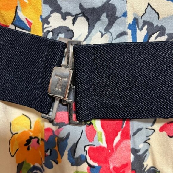 Tristan Made in Canada Floral Sleeveless Dress with Belt - Size 4 - Picture 3 of 10